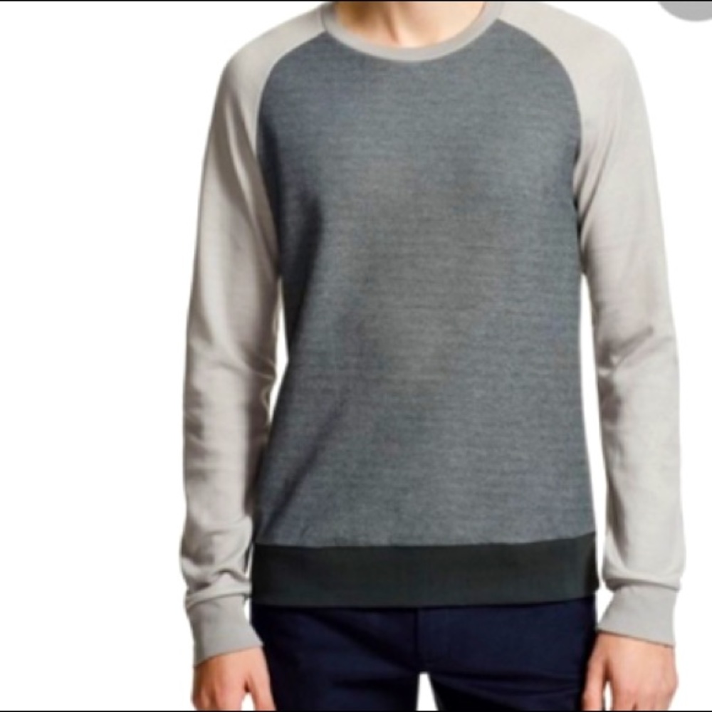 Theory Men's Halsten Color Block Sweatshirt Medium